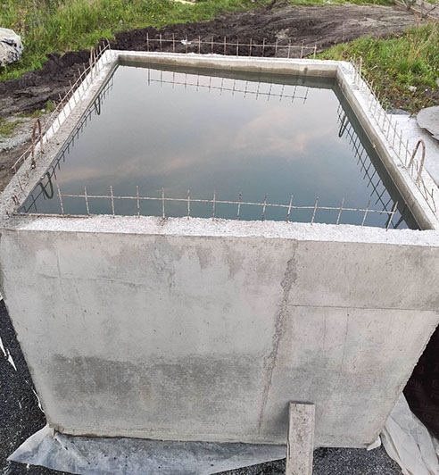 Колодец лаза со ступенями бетонного монолитного&nbsp; погреба Concretный, г.Челябинск